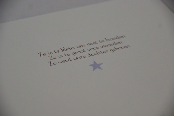 geboortekaartje julia lila 